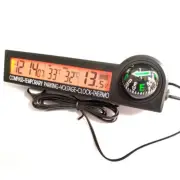 Digital Clock Compass Thermometer Outdoor Temperature Meter for Car Truck Dash (for: Audi)