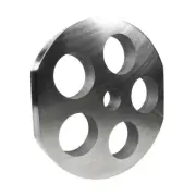 Grinder plate with 2 flat edges for #32 Grinders, Butcher Boy, with 1" holes