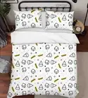 3D Geometry Graphic Pattern Quilt Cover Set Bedding Sets Pillowcases Queen 33