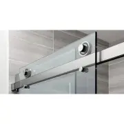 Sliding Shower Screen Rail in Black