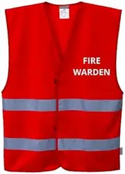 [HolyShirt HI-VIZ] Fire Warden Day/Night Vest Red