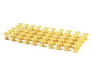 50pcs Yellow Spiral Tabs (23mm) Paintless Dent Repair Glue Pulling Tools
