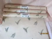 Lot 4 Seabrook Designs Herb Leave? Design Double Roll Pre Pasted Wallpaper
