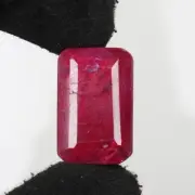 Natural Red Ruby 50.55 Ct Pigeon African Emerald Cut Loose Certified Gemstone