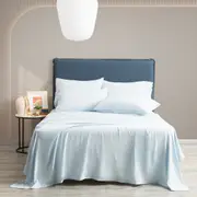 Ddecor Home Ultra Plush Vintage Washed Microfiber Sheet Set - Blue