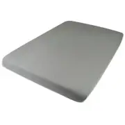 Organic Cotton Mini Crib Sheet, Gray Heather, Size