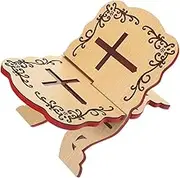 HOMSFOU Quran Display Holder Sturdy Book Stand for Desk for Reading and Learning Multi Functional Use Craftsmanship for Home Decor