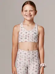 Girls Sports Bra. Running Bare Girls Activewear.