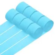 8 Rolls Crepe Paper Streamers 656ft Rainbow Streamers, Light Blue
