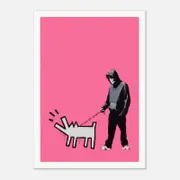 Galrie Banksy Choose Your Weapon Bright Pink Poster Print 2010 - Edgy Art Collection, Poster Only, A1 60 x 84cm (23 x 33inch)