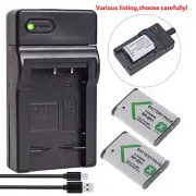 NP-BX1 Battery /Charger for Sony DSC-RX100 II DSC-H400 DSC-WX350 Vlog ZV1 ZV-1