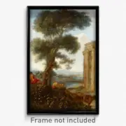 Claude Lorrain (imitator of) - Mercury and Argus Print 11x17 Art Poster