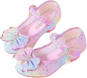 [ALPHELIGANCE] Girls Flats Sparkle Party Mary Jane Princess Dress Shoes