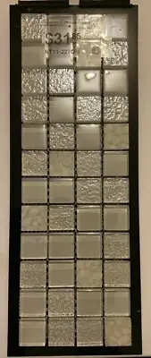 Glass Pebbles and Resin Mix Tiles 48 Clear Textured Smooth 2.3 X 2.3 x 0.8 Craft