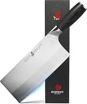 TUO 8 inch Vegetable Cleaver, Chinese Chef Knife Meat Cleaver Kitchen Knife, German HC Stainless Steel, Ergonomic Pakkawood Handle, Full Tang with Gift Box, Goshawk Series