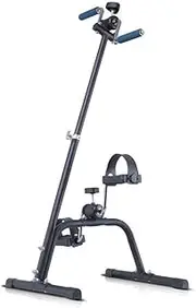 Exercise Bike Arm and Leg Exerciser - Arm & Leg Exercise Peddler Machine - Portable Exercise Bike - Fitness Equipment for Seniors and Elderly - Folding Exercise Bike