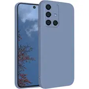 MCC For Samsung Galaxy A51 Soft Liquid Silicone Shockproof Case Cover A515 [Grey Purple]