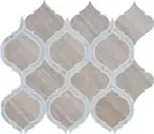 MSI SMOTSAV-HON10MM White Quarry - 11" x 13" Arabesque Mosaic - Grey