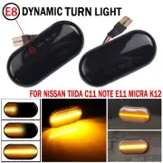 2X Dynamic Side Marker Turn Signal Light For Nissan Qashqai J10 350Z Navara D40 (for: Nissan)