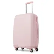 Costway 20" Carry-on Luggage Lightweight Hardshell Trolley Travel Suitcase w/TSA Locker Adjustable Pink