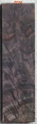 Stabilized Walnut Feather Crotch box wood #7716, knife block, gun grip, scales