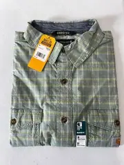 Carhartt Rugged Flex Mens Medium Relaxed Fit Lightweight Short Sleeve Shirt NWT