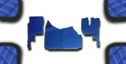 BLUE ECO LEATHER FLOOR MAT ENGINE COVER FOR RHD TRUCK RENAULT GAMA T 420 MANUAL