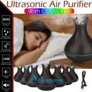 400ml Ultrasonic Humidifier Oil Diffuser with Adjustable LED Lights & Mist Modes