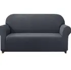 Subrtex Stretch Loveseat Sofa Cover Set 1 Piece Slipcover - Grey Checkers NEW