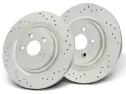 Rear Brake Rotor Set fits Jaguar Vanden Plas 2006-2009 4.2L V8 Base 67PHMD (for: Jaguar)