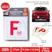 Red P Plates Clip-On Easy to Use Handy Hardware NSW Only