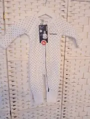 Bonds Wondersuit, Size 3-6 Months Size 00, White,Polka Dot, New With Tags