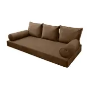 |SLIPCOVER ONLY| V3 Velvet Indoor Daybed Mattress Pillow Pipe Trim Full AD308