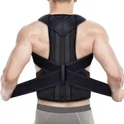 Plus Size Posture Corrector S-5XL Back Brace For Men Women Teenagers Students, Fully Adjustable Full Back Support Belt Shoulder Posture Support For Hunchback Scoliosis(Medium)