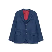 [Brunello Cucinelli] Brunello Cucinelli Single-breasted Tailored Blazer 50 IT BLUE