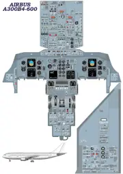 Airbus A300B4 - 600 Cockpit Poster 24in x 36in