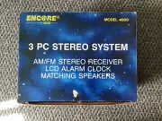 Radio/Alarm Clock With 2 Speakers. Encore By Electro Brand. New In Box. Vintage