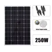 250W 12V Mono Solar Panel Caravan Home Off Gird Battery Charging Power 250 Watt