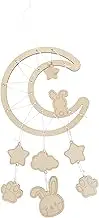 1pc Wind Chime Ornament Ornaments for Dream Catcher Dreamcatcher Decorations Wind Chime Adornment DIY Wall Hanging Wood Dreamcatcher Dream Catcher Pendent Brown Wooden