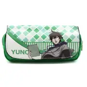 New Yuno Grinberryall Style A BLACK CLOVER Pencil Bag Burakku Kuroba Clutch Case