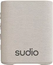 [Sudio] S2 Beige Bluetooth Speaker with Loud Sound and Deep Bass Long Playtime IPx5 Waterproof Bluetooth 5.3 TWS Pairing Portable Wireless Compact Speaker for Home, Outdoor