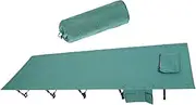 Generic Foldable Camping Bed, Sleeping Bed, Light, Single Bed, Camp Bed for Mountaineering, Beach, Motorhome, Hiking, Green