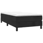 Box Spring Bed Frame Black 100X200 Cm Velvet fabric,plywood,velvet Double Bed Fr