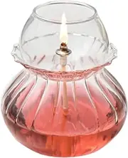 Kerosene Oil Lamp Split Type Glass Crystal Oil Light Transparent Lighting Oil Lantern Kerosene Lamp Ghee Lamp for Home Decor Emergency Lighting for Home Emergency Lighting