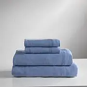 Baltic Linen Company Cotton Jersey Sheet Set, Flannel, Blue, King