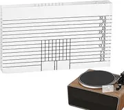 Alignment Turntable Protractor, Acrylic VTA Azimuth Ruler for Precise Calibration, Reusable Tracking Angle Block, Professional Adjustment Ruler for Audiophiles and Enthusiasts