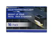 16 Pack Solar Deck Lights Outdoor, Waterproof Led Lights Outdoor Stairs, Steps