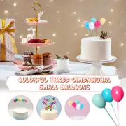 36PCS Colorful Balls Cake Topper Birthday Party Wedding Cupcake Topper Decor DIY