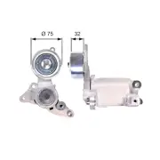 Gates Alternator Belt Tensioner for Daihatsu Delta U307TP U307TQ 3.0L 85KW 03-10