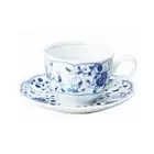 Peanuts Snoopy Indigo Arabesque Cup / Saucer (Arabesque) in Box Made in Japan